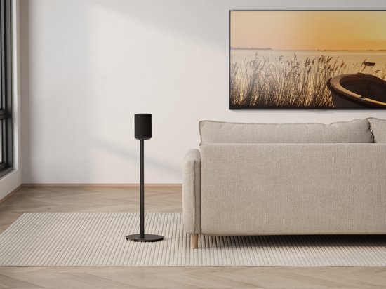 VDD Vloerstandaard Sonos® - Speaker Standaard - Vloerstandaard Speaker - Geschikt voor Sonos era 100 & 300 - Kabelmanagement - Zwart van VDD — afbeelding 4