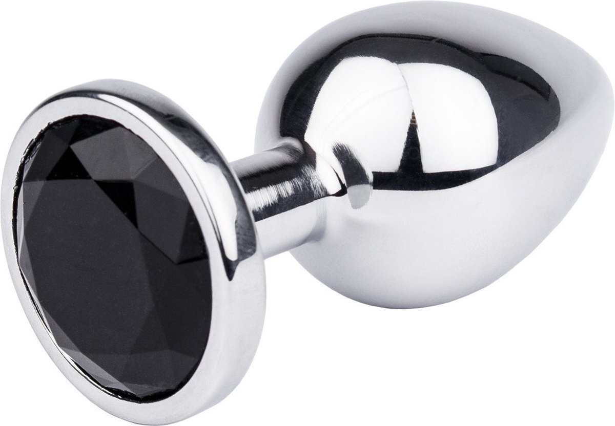 Goedkoopste Buttplug Zwart Large - Metalen buttplug