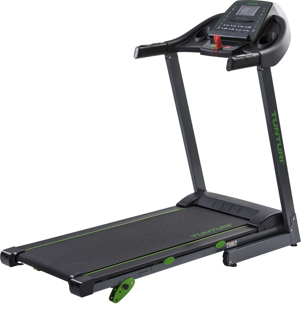 Tunturi Cardio Fit T30 Loopband inklapbaar - Hardloopband met 12 traingsprogramma’s - Duidelijke monitor - 0,8 - 12,0 km/u