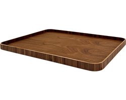XLBoom Serve Dienblad - Multiplex - Rechthoekig - Walnoot - 60 x 46 cm