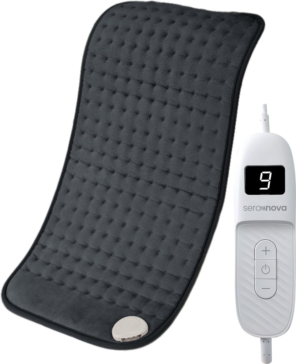 Bol.com Seranova Elektrisch Warmtekussen voor Rug, Voeten, Nek, Schouders, Buik - Heating Pad - Verwarmingskussen - Wasmachine -... aanbieding