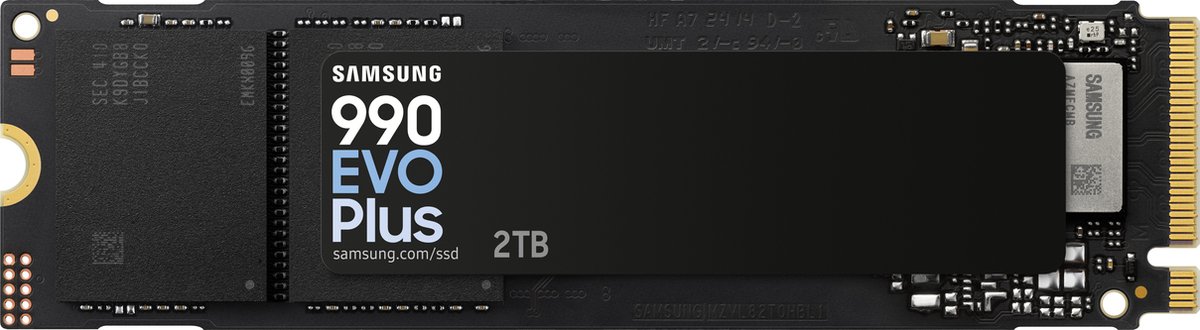 SAMSUNG 990 EVO Plus, 2 TB SSD MZ-V9S2T0BW, PCIe 4.0 x4 / 5.0 x2, NVMe 2.0, M.2 2280
