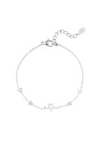 Bracelet étoiles en acier inoxydable - Bracelet - couleur argent - Acier inoxydable - Sans nickel - Yehwang - bijoux pour femmes - Adultes