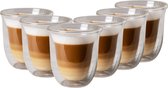 Bol.com OTIX Dubbelwandige Glazen - Koffie - Koffietassen - Transparant - 6 stuks - 200ml aanbieding