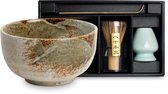 Bol.com Japanse Matcha thee set Negai - Matcha drinken zoals het hoort - Cadeau tip 2024! - ✓Kom ✓Matcha borstel ✓Matcha houder ... aanbieding