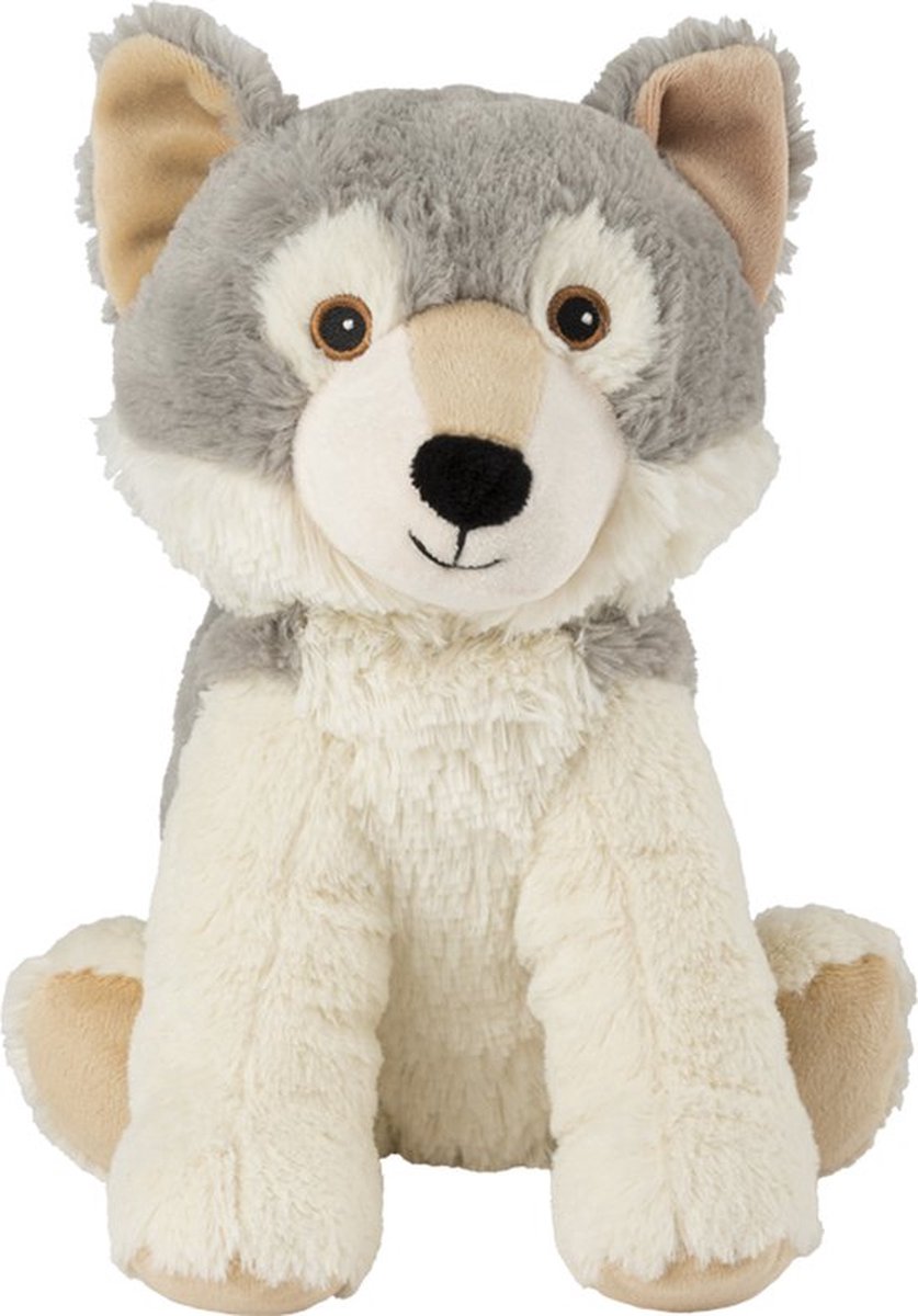 Goedkoopste Warmies mini wolf warmteknuffel - opwarmknuffel voor magnetron en oven - heatpack mini wolf - husky