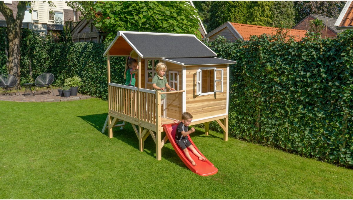 EXIT Loft 350 houten speelhuis - naturel
