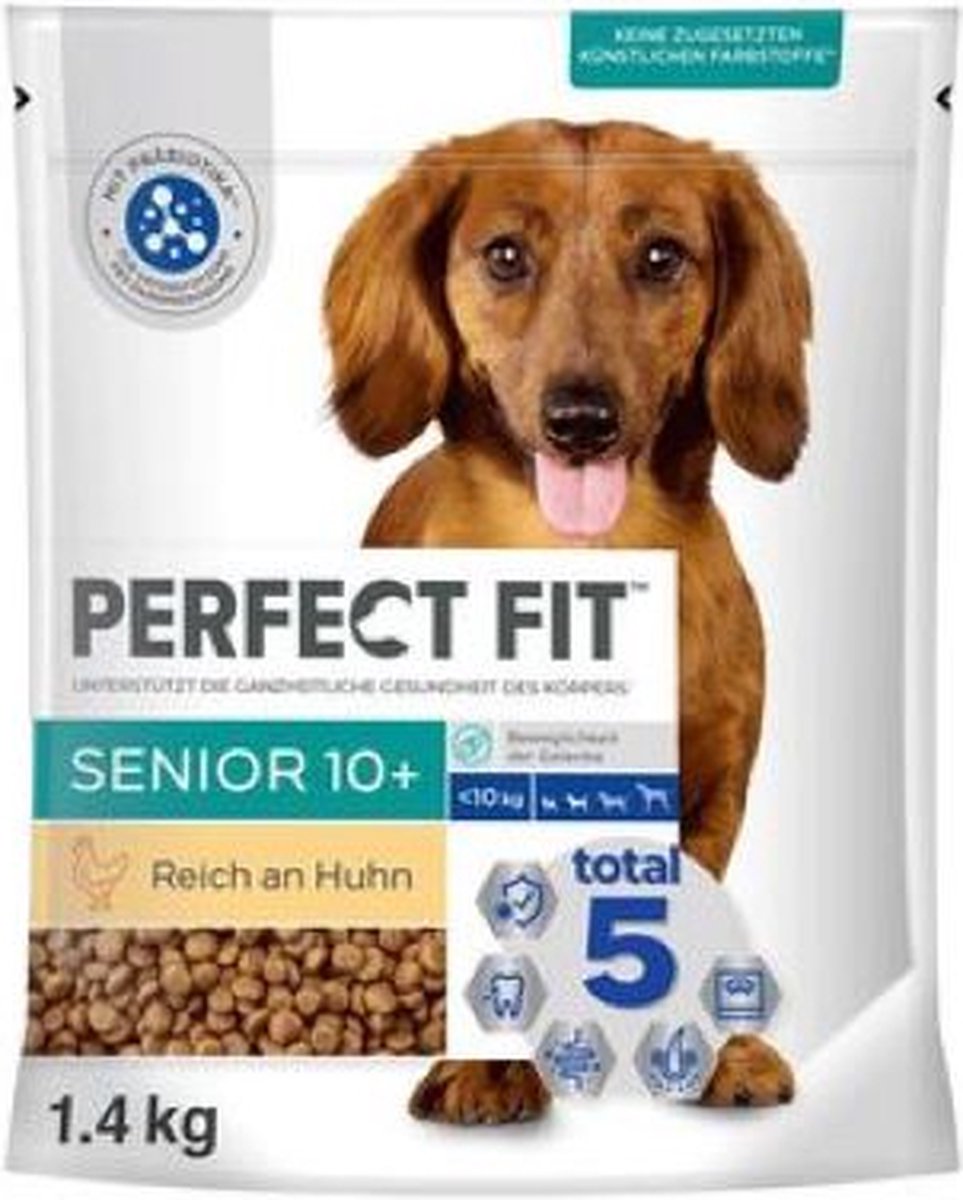 2x .PERFECT FIT hond dry Senior 10+ kip 1.4kg