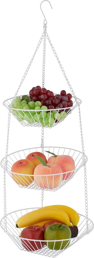 Signature Home Fruty Fruitmand - Fruit Etagère 3 lagen - keramische Signature Home Fruty Fruitmand - Fruit Etagère 3 lagen - keramische