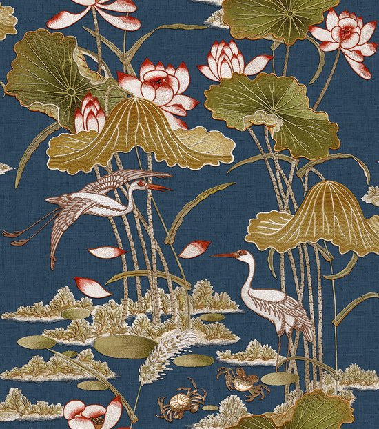 Dutch Wallcoverings - Tapisserie Lotus Pond Violet - TP422705