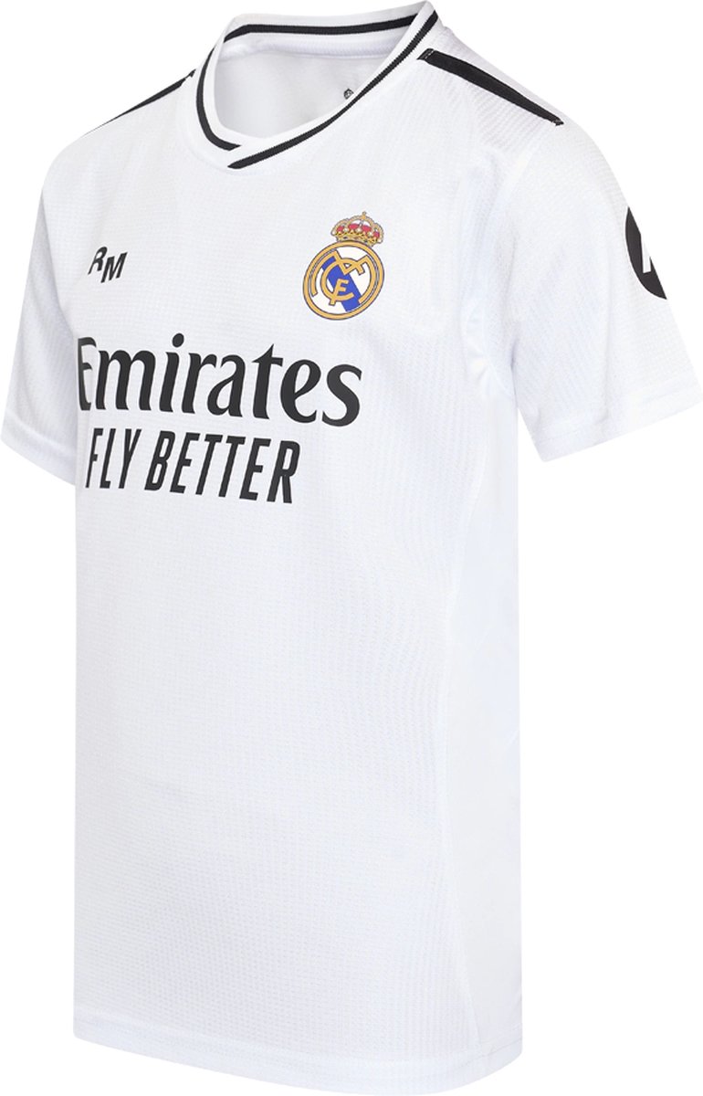 Real Madrid Thuis Shirt Kids 24/25 - Maat 116 t/m 164 - Voetbalshirt Kinderen - Voetbalkleding - Sportkleding - 100% Polyester - Officiële Merchandise