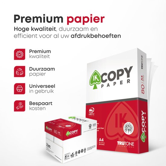 Foto: Premium print papier a4 80gr per doos 5 pakken 2500 vellen