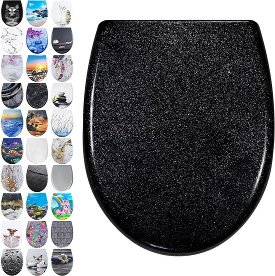 Siège De Toilette Duroplast Avec Softclose - Fermeture Douce - Quick Release - Montage Facile - Rond Siège De Toilette Duroplast Avec Softclose - Fermeture Douce - Quick Release - Montage Facile - Rond