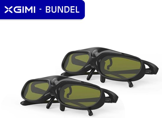 XGIMI 2x 3D brillen - 2-in-1 bundel - 2022 Model - Active Universal 3D glasses kopen - beste keuze voor 3D bril