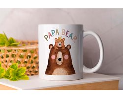 Mok Papa Bear - cadeau - gift - vader - dad - beste vader ter wereld - verjaardag - vaderdag - best dad in the world - father - liefde - cute