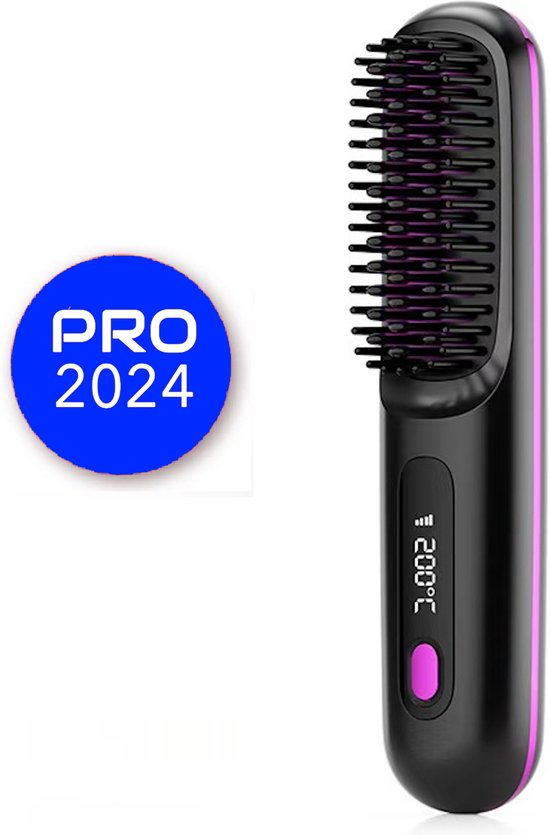 Volura Smart Styling Brush - Stylo Brush Voor Haar - Shortstyle Stylingborstel Korthaar Keramisch - Stijlkam - Warmte Borstel - Krullen - Ionen Technologie - Brush - Elektrische Haarborstel - Stijltang - Stijlborstel - Mooibelle Stylingsborstel - PRO