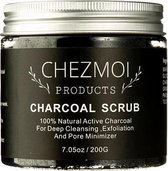 Chezmoi Luxe Charcoal Scrub | Gezicht en Lichaam | Natuurlijk Houtskool | 100% Natuurlijke ingrediënten