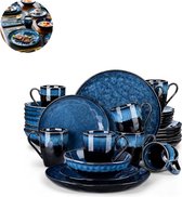 Bol.com Luxe Serviesset – 32 delig – 8 persoons – Porselein - Bordenset – Dinner platen – Dessertborden - Kommen - Mokken - Scha... aanbieding