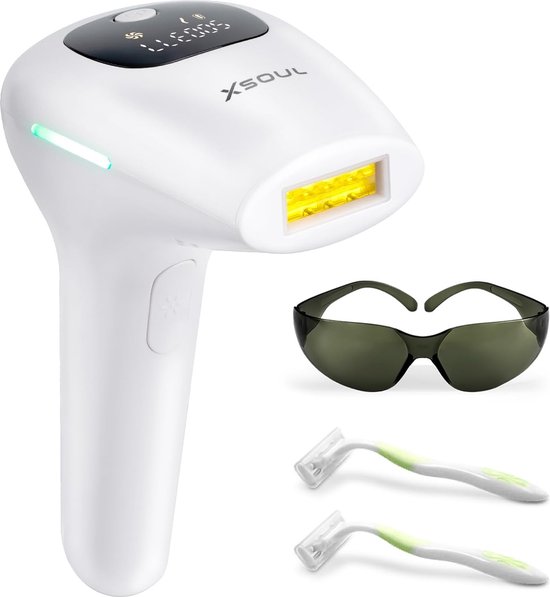 【Safe IPL Technology】IPL hair removal devices comes with 999.99 light pulses