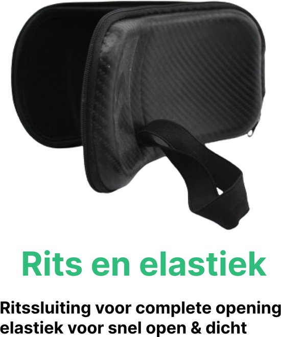 Couverture de visière à couverture rigide avec fermeture éclair et bande élastique. Convient aux visières GOOFF Pilot et Blitz .