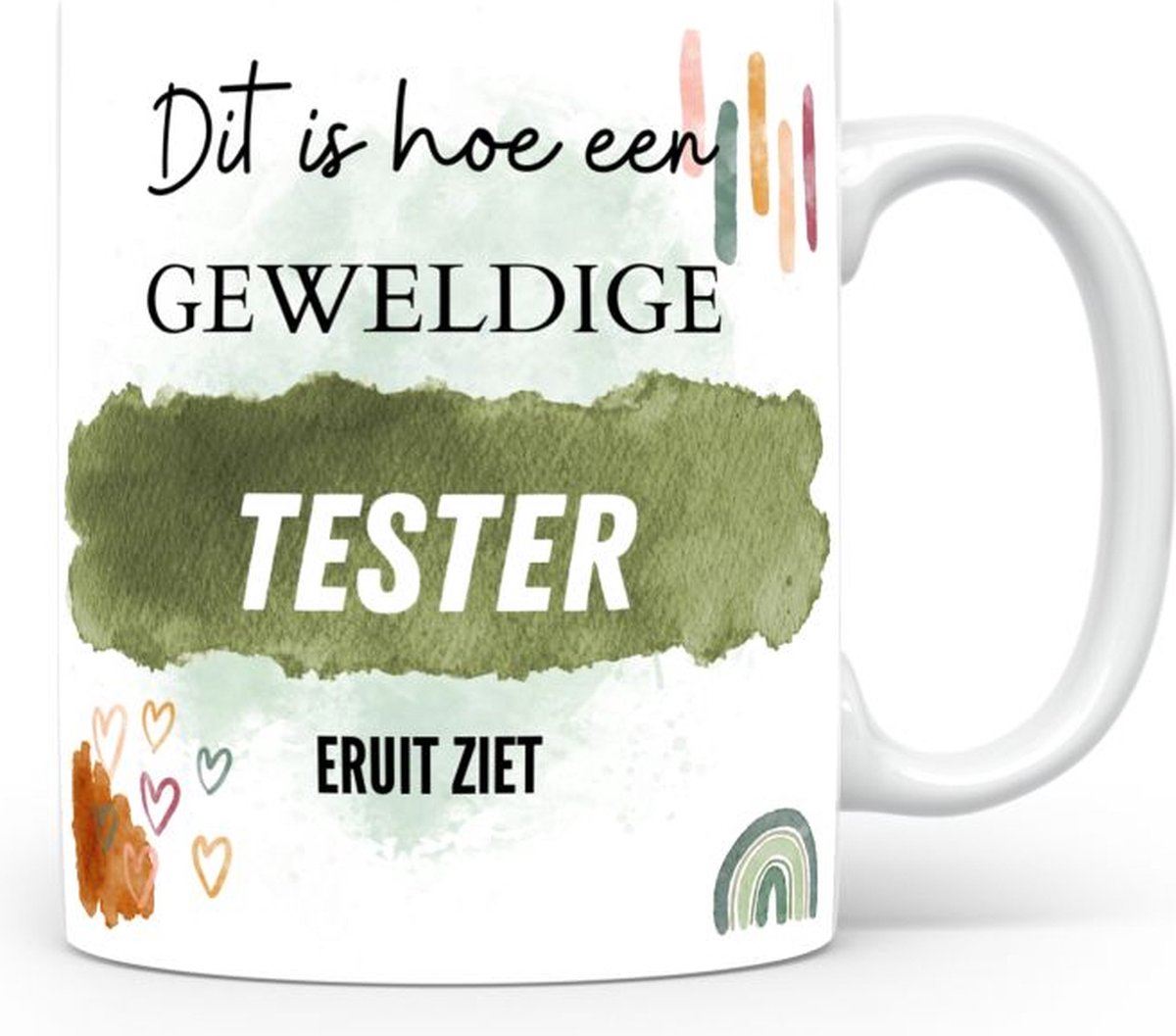 Mok bedrukken met beroep Tester