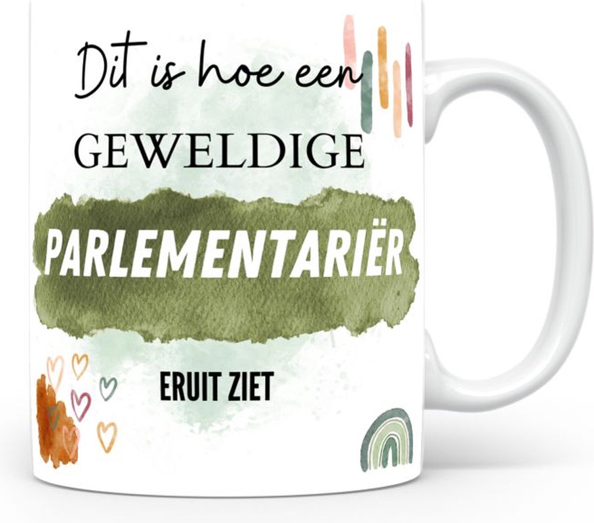 Mok bedrukken met beroep Parlementariër