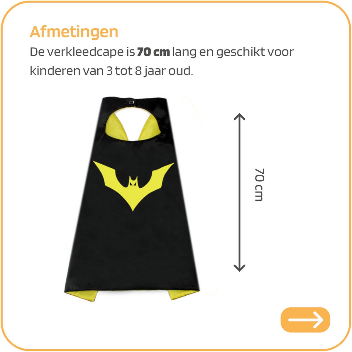 Jobber Toys Superheld verkleedpak Cape + Masker - Superhelden Kostuum — afbeelding 3