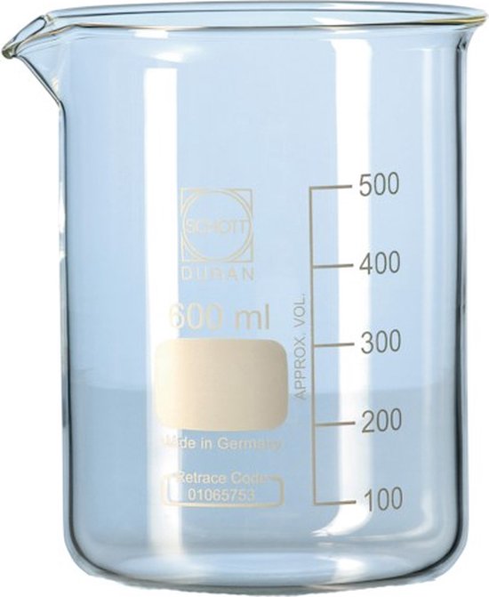 Beker van borosilicaatglas, transparant, 10 ml, voor academische industriële experimenten, 10 stuks