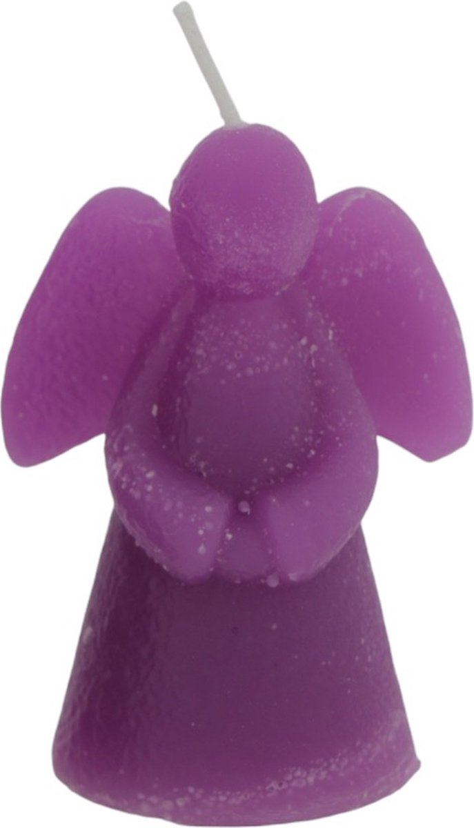Home Society - Engel kaarsje - Engel - Cherub - S - Paars - Doosje 6 stuks