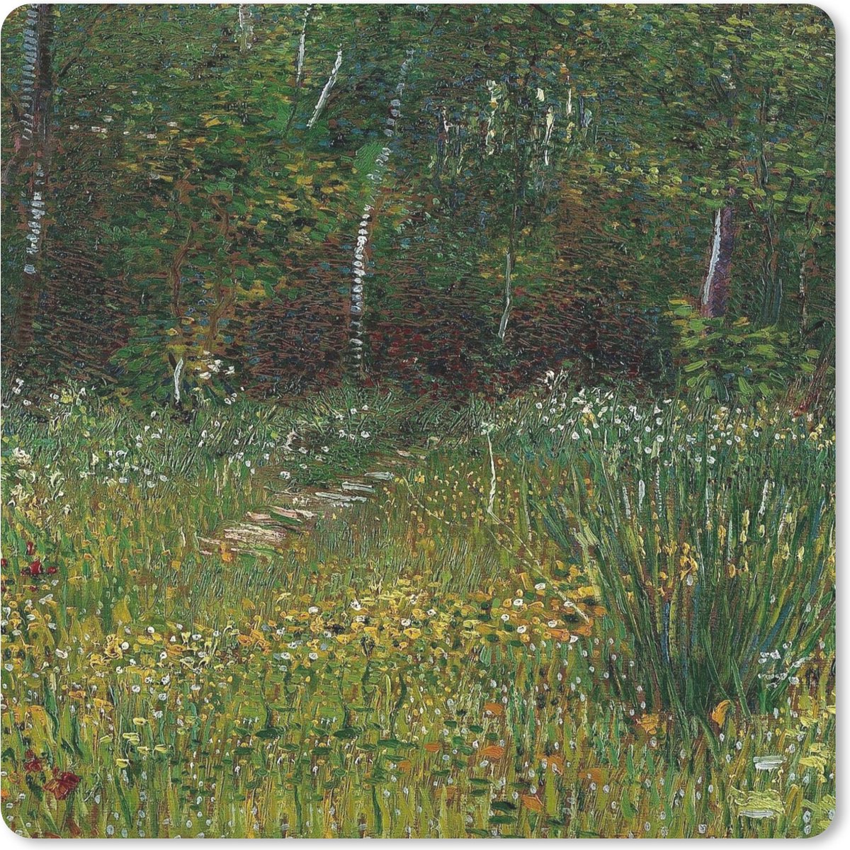 Muismat 30x30 cm - Mousepad Asnières - Vincent van Gogh - Muismatten