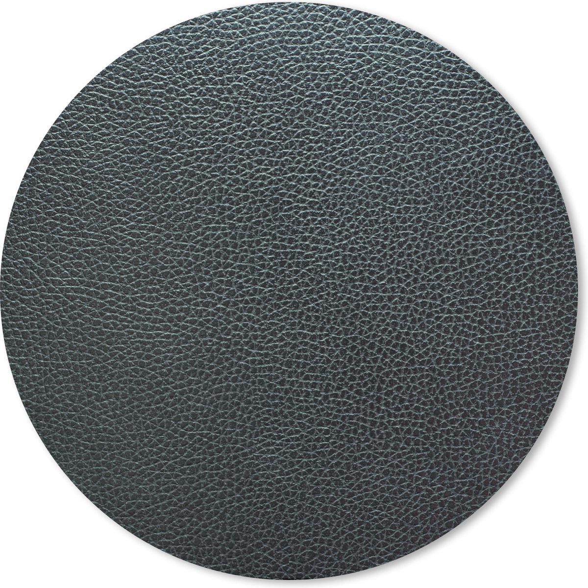 Muismat rond 50x50 cm - Mousepad Leer - Structuur - Zwart - Groen - Licht - Ronde muismatten