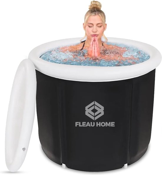 Groot Opblaasbaar IJsbad met Deksel en Pomp - Isolerend