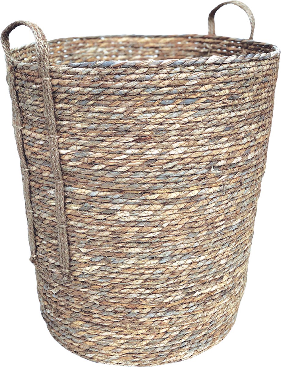 Goedkoopste Lavandoux - Wasmand - Zeegras - Ø44xH48 cm - Naturel