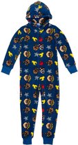 Paw Patrol Onesie - Pyjama / Jumpsuit / Huispak - Fleece - Blauw - Maat 122/128