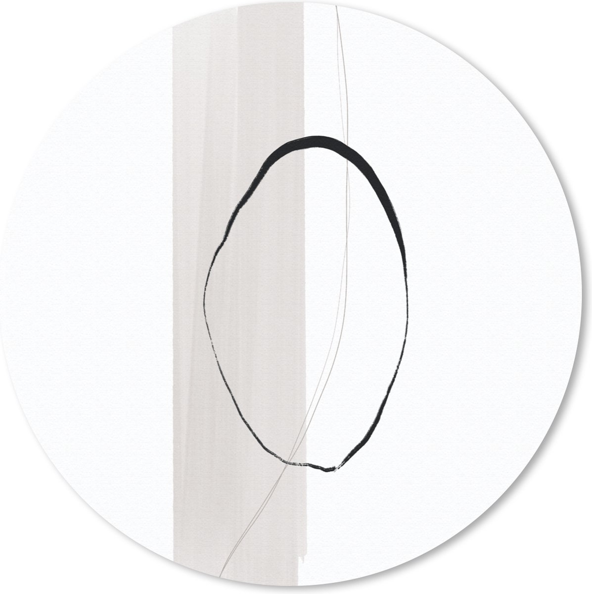 Muismat rond 40x40 cm - Mousepad Abstract - Pastel - Design - Ronde muismatten