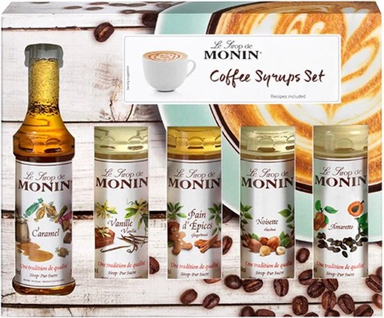 Monin Koffiesiropen geschenkset - 5 x 5 cl