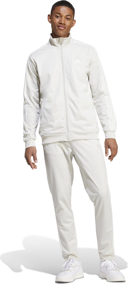 Adidas trainingspak 3 stripes tricot track Beige
