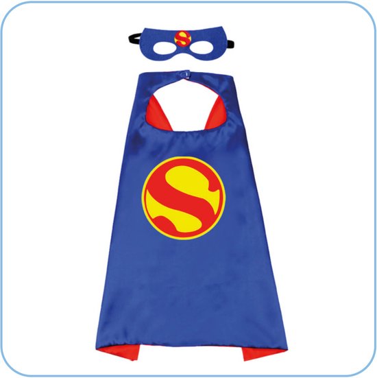 Superman Cape - carnavalskleding - Masker - Superheld - Superman kostuum Kinderen