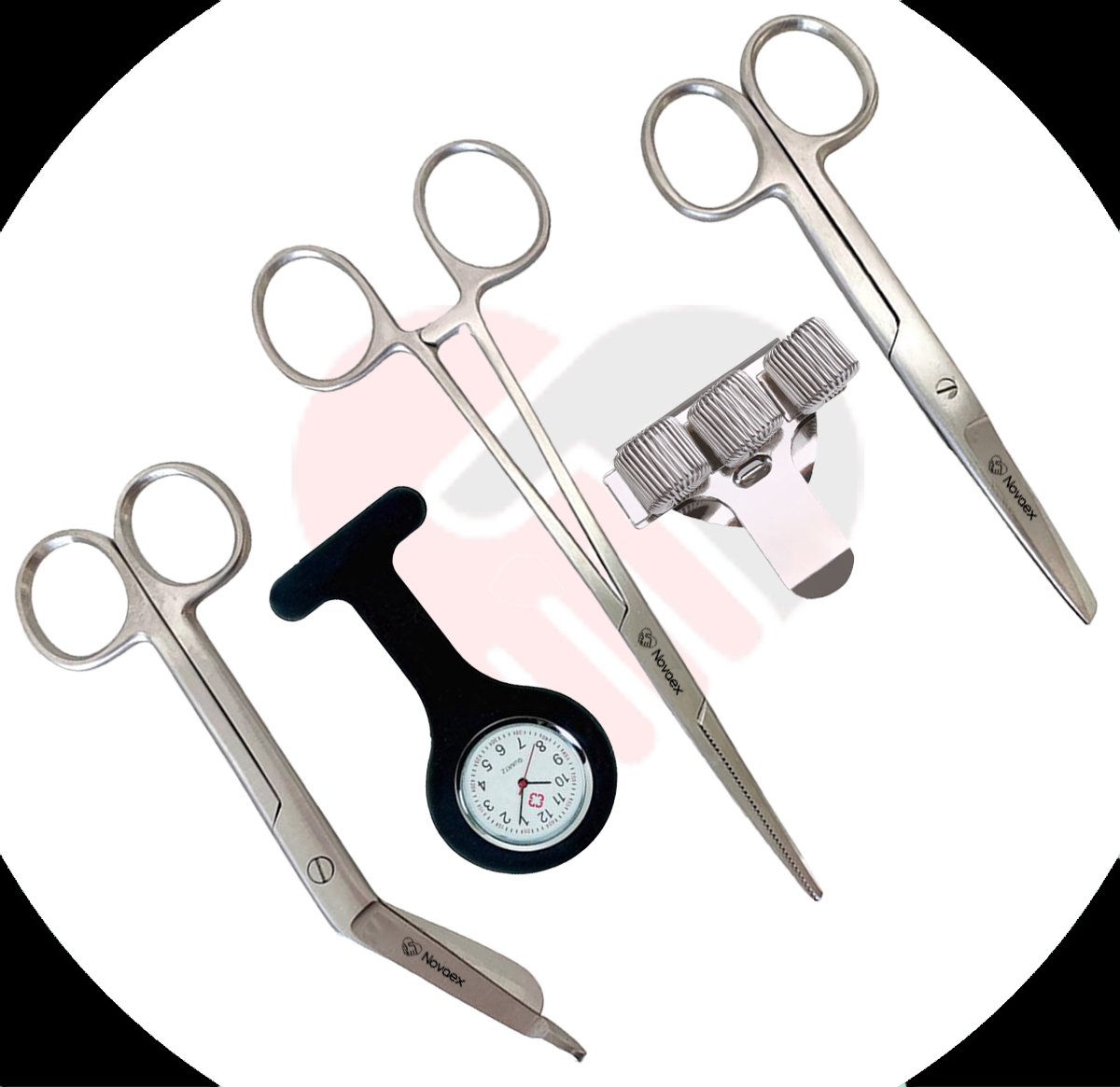 Goedkoopste Cadeaupakket verpleegkundige Chrome - 5-Delig - Verpleegkundige scharenset - Pennenhouder - Verpleegkundige diagnosen - Verpleegkundige cadeau - Verpleegkunde