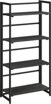 MIRA Home - Boekenrek - Boekenkast - Opbergkast - Vakkenkast - Vintage - 125x60x30