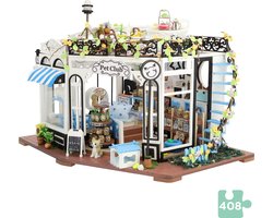 Miniatuur Bouwpakket Dierenwinkel voor Volwassenen & Kinderen - DIY Huisjes - Hobby - Knutselen - Crafts&Co