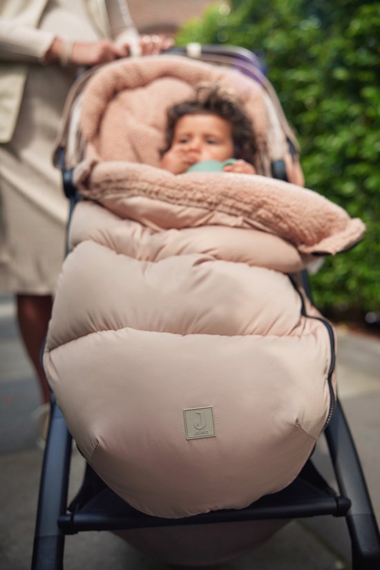 Jollein - Voetenzak voor Buggy & Wandelwagen (Biscuit) - Katoen - Footmuff Maxi Cosi, Kinderwagen of Autostoel - 52x110cm van Jollein — afbeelding 5