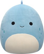 Squishmallows - John-John - Slate Blue Dino W/White Belly 40cm pluche