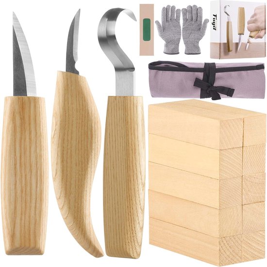 BeaverCraft Extended Spoon Carving Set S13 houtsnijset | Voordelig kopen bij