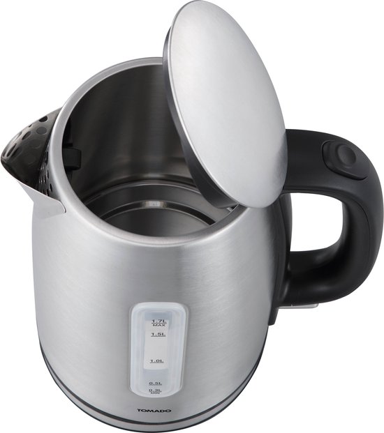 Tomado TWK1709S - RVS Waterkoker - 1,7 liter inhoud - 2200W - Kalkfilter - Waterniveau indicator