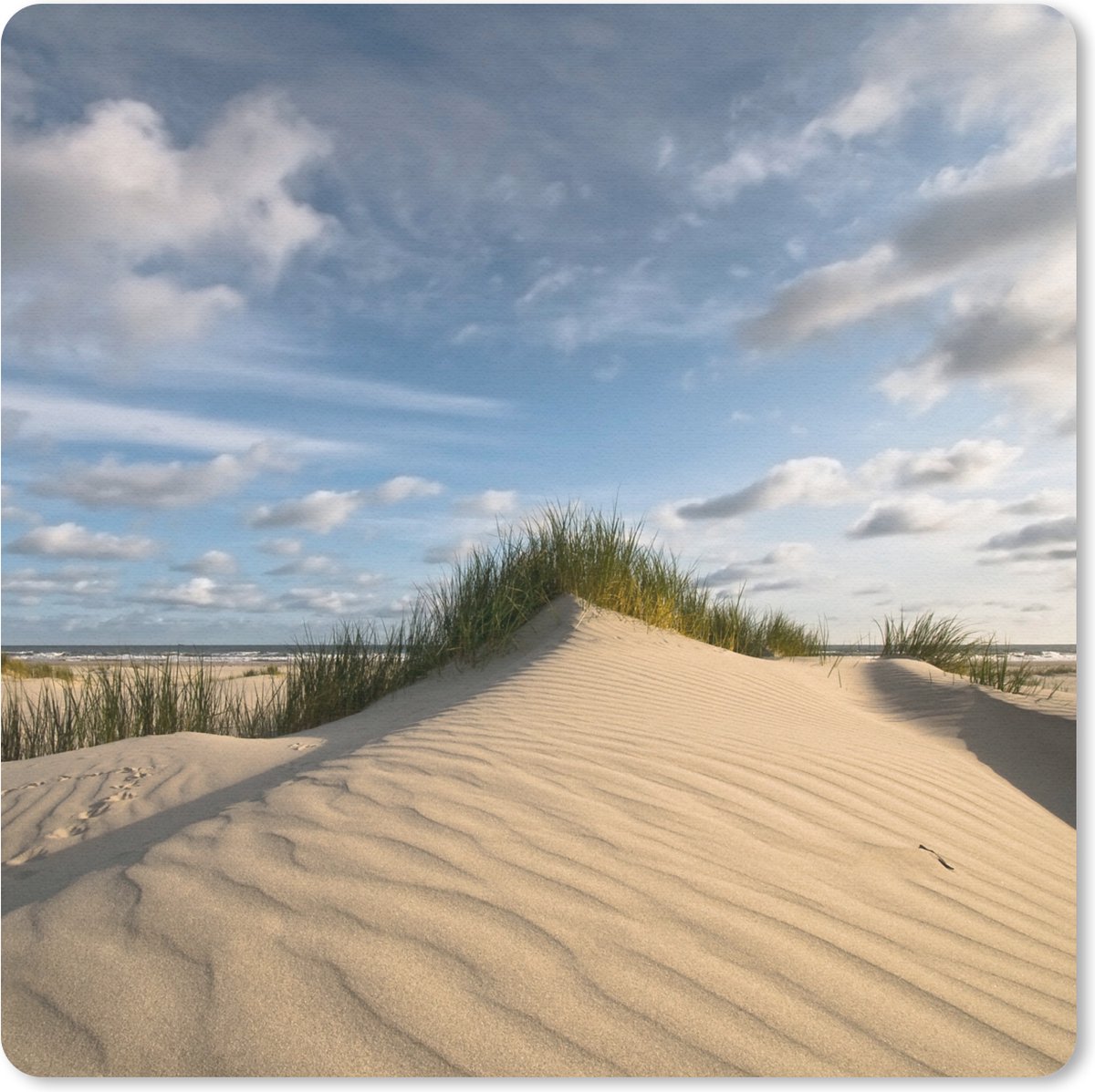 Muismat 30x30 cm - Mousepad Strand - Zand - Nederland - Muismatten