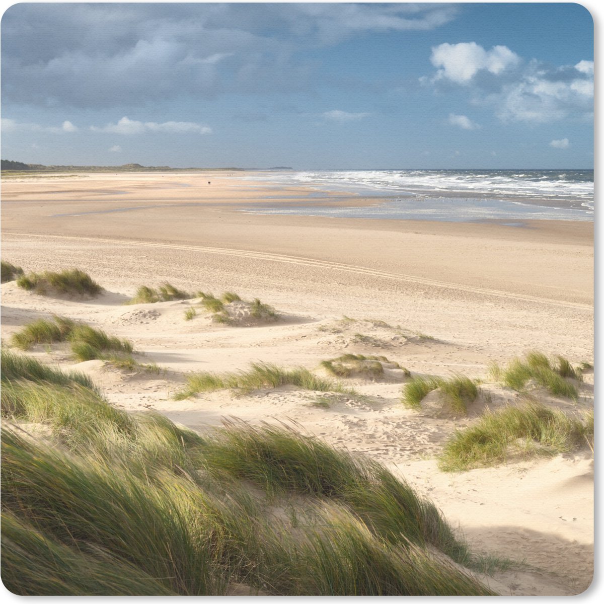 Muismat 30x30 cm - Mousepad Zand - Duin - Zee - Muismatten