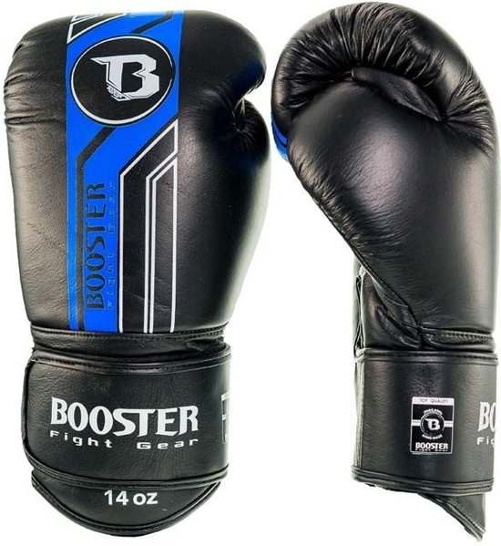 Foto: Booster fightgear bokshandschoenen bsg v9 zwart blauw 16oz