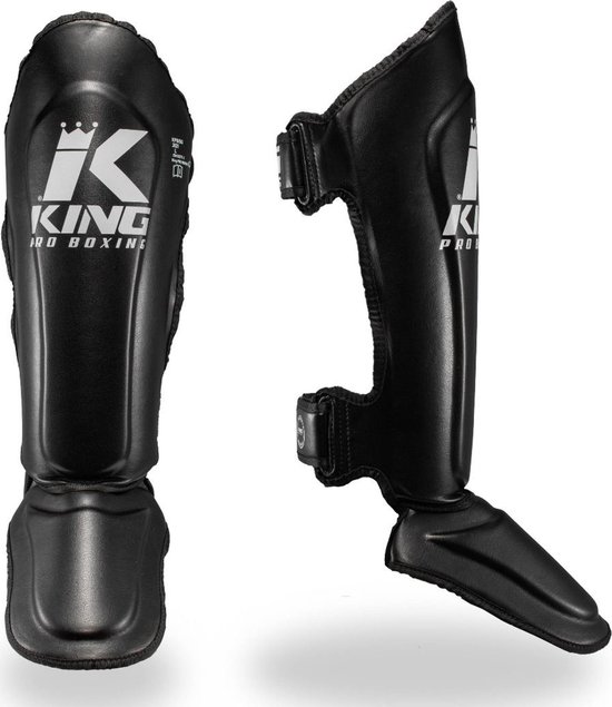 Protège-tibias de boxe King Pro Protèges-tibias /SGL 7 Zwart S = longueur de tibia 32 cm