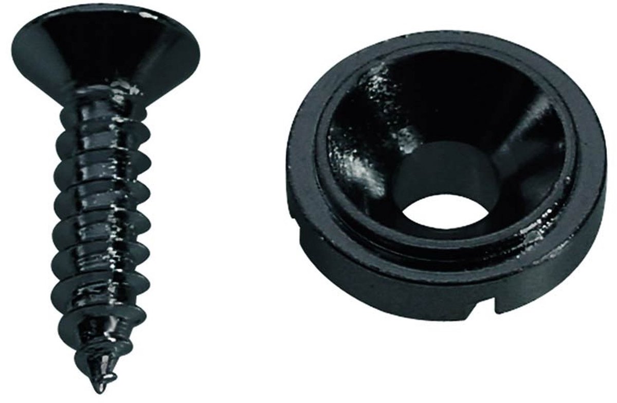 Boston SH-3-B Snaarretaineer Zwart met Schroef
